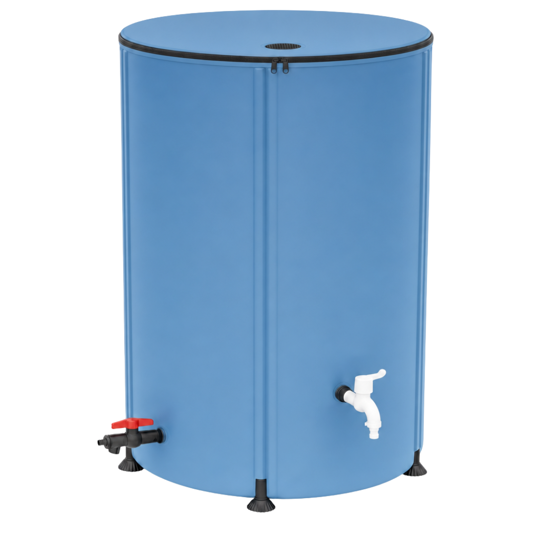 Collapsible 105 Gallon Rainwater Barrel for Garden and Gutter Use