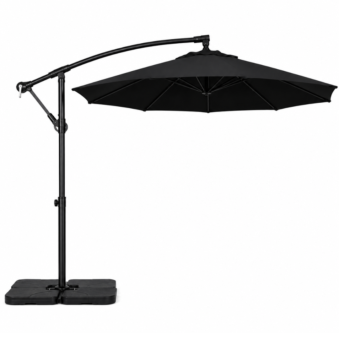 10ft Patio Umbrella with 360° Rotation and Adjustable Tilt