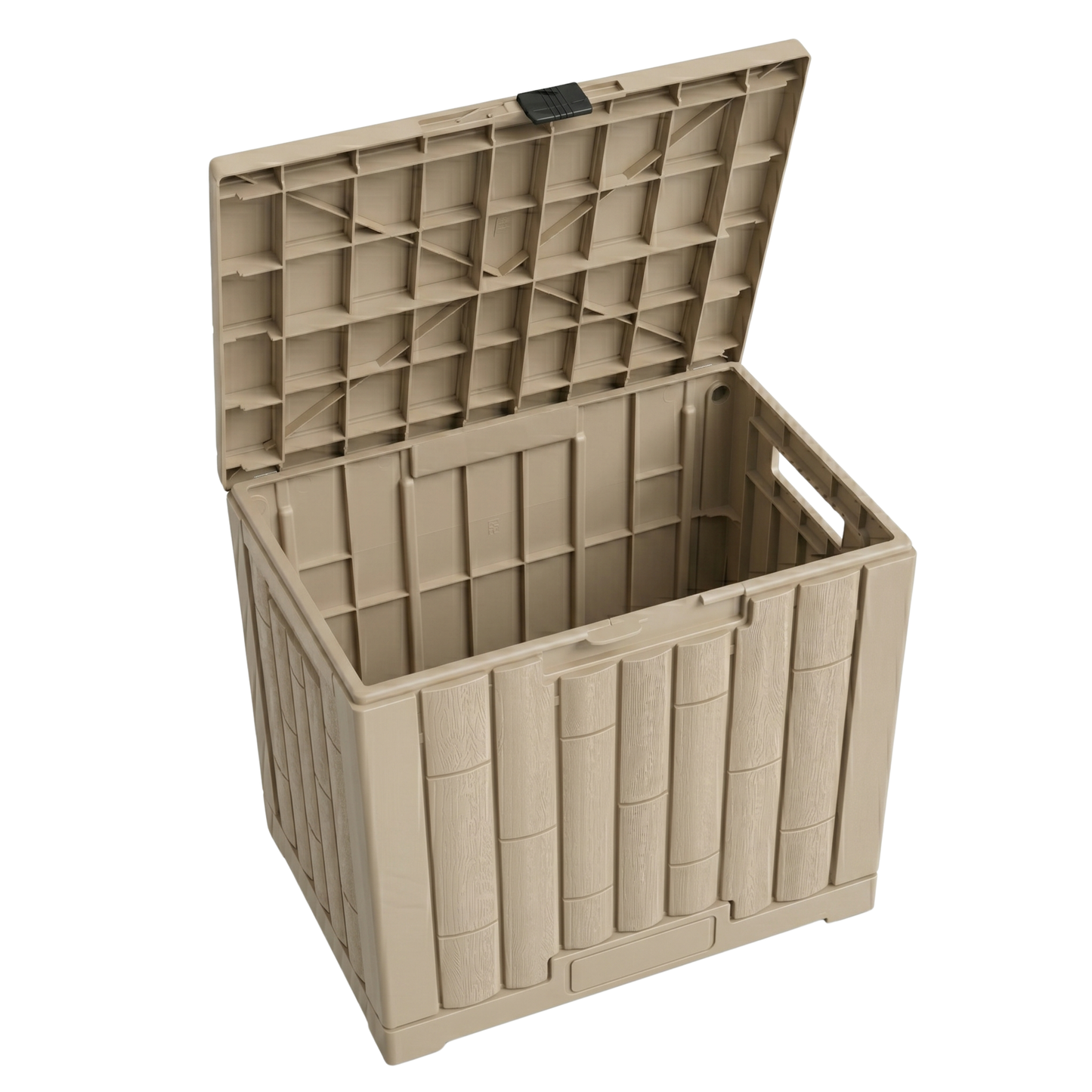 Hinged Lid Storage Container - 120L Capacity with 330 lb Weight Limit