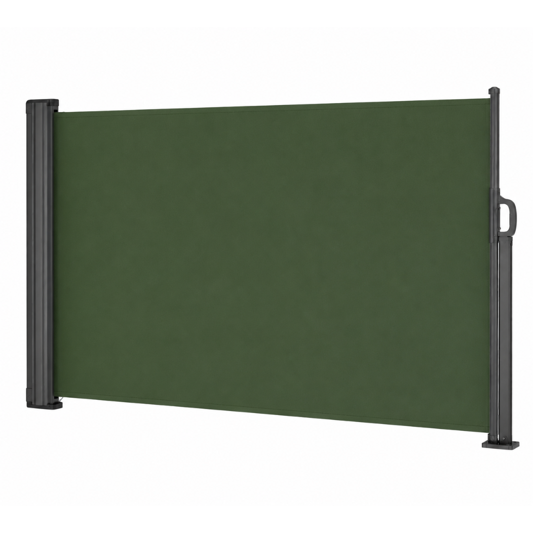 71-Inch High Retractable Privacy Screen Awning - 138 Inches Wide