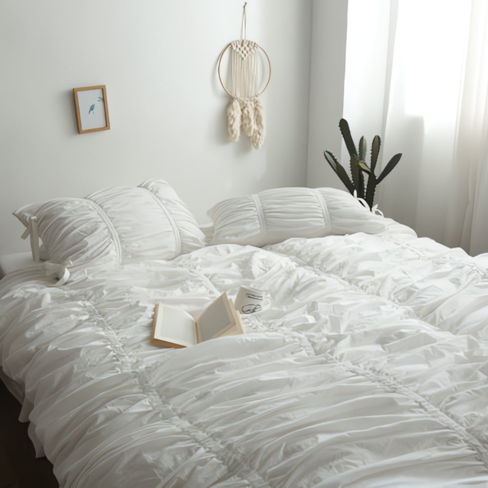 Charming Lace Bedding Collection – 4-Piece Set for Dreamy Bedrooms