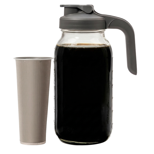 64oz Cold Brew Coffee Maker – Glass Pitcher with Filter and Lid