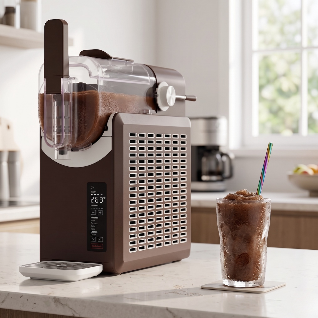 Countertop Slushie Machine 68oz with 5 Settings and LED Screen