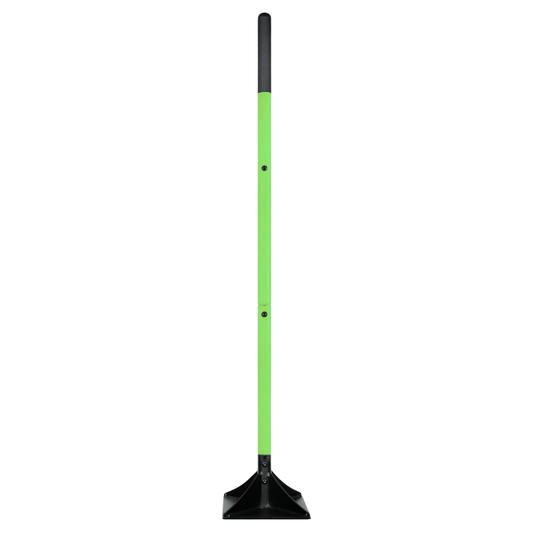 48-Inch Handle Steel Soil Leveling Tamper Tool 8x8 Inches