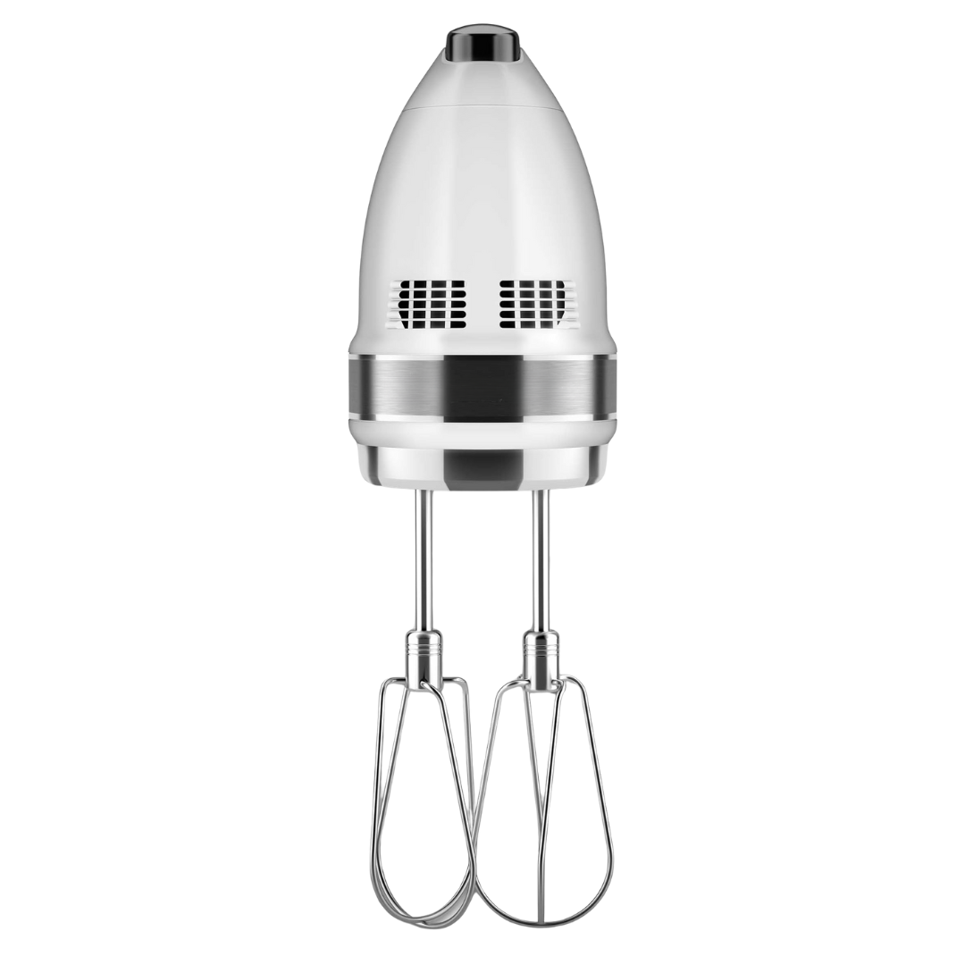 Handheld Mixer with 9 Speeds, Turbo Beaters, Dough Hooks, and Whisk