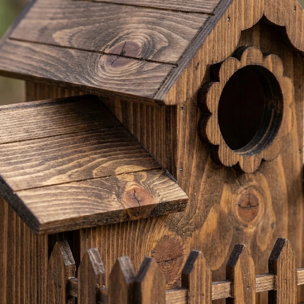 Spacious Oak Nesting Haven for Garden Birds