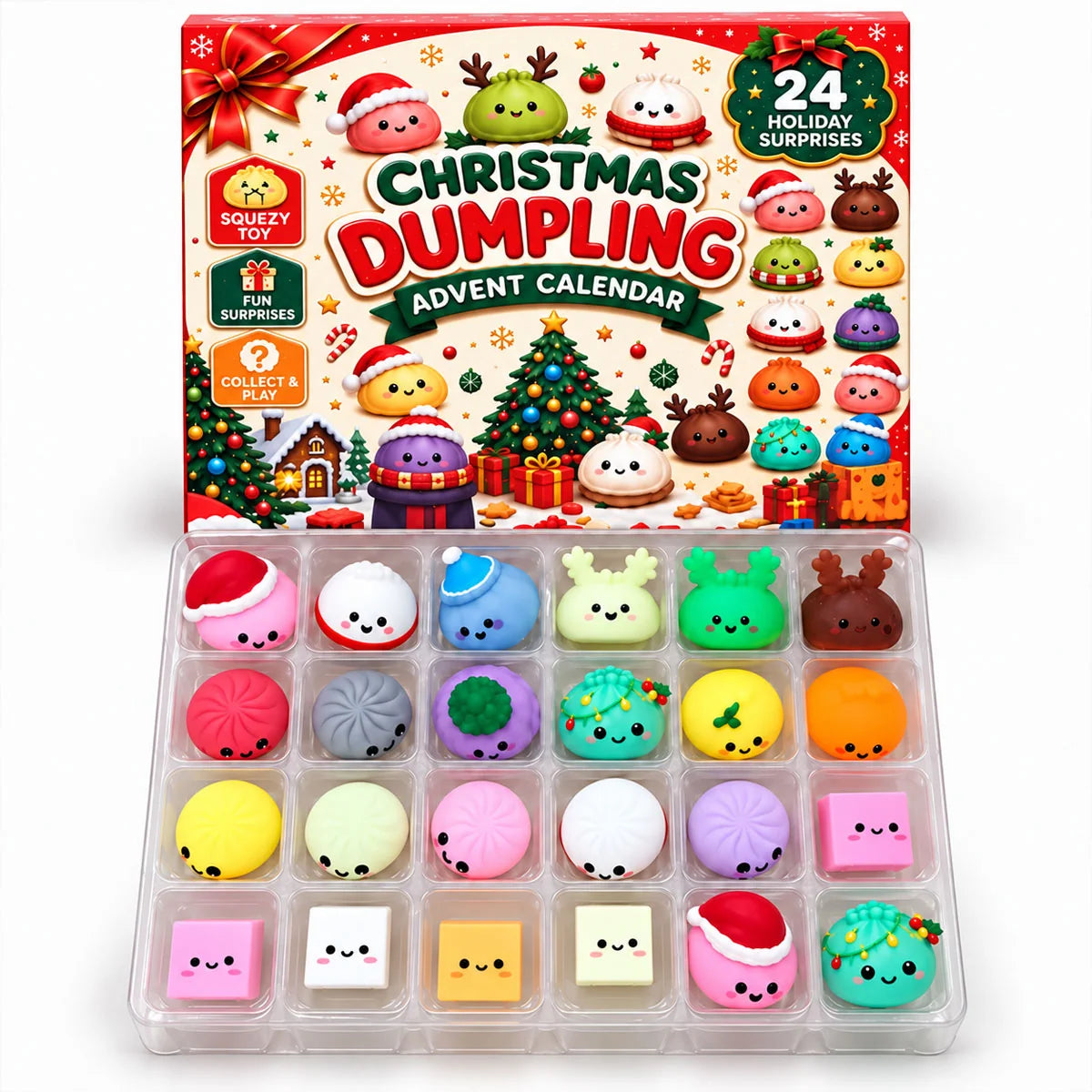 Advent Calendar 24 Mini Dumpling Squishies