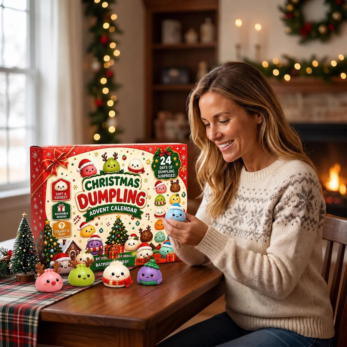 Advent Calendar 24 Squishy Surprises Christmas Countdown