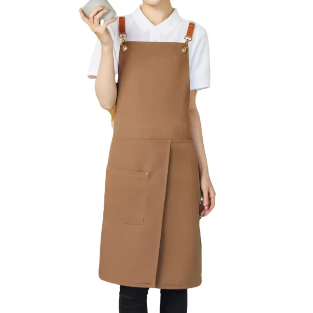 Apron Split Skirt Water-Resistant Microfiber Adjustable Metal Buckles