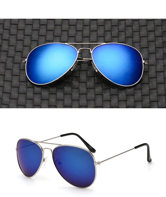 Aviator Sunglasses Polarized Mirrored UV400 Lenses Lightweight Alloy Frame