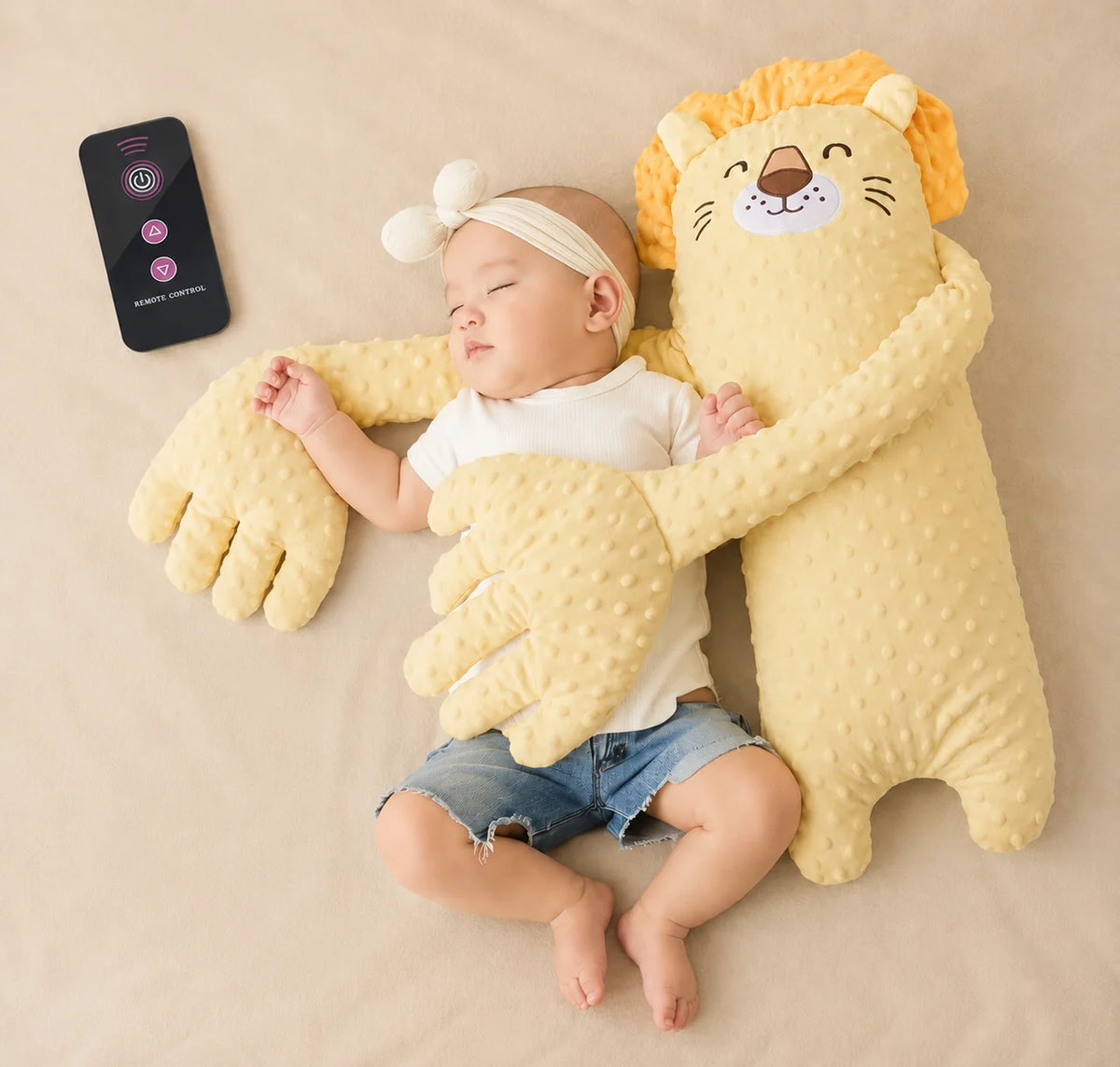 Baby Sleep Plush Rhythmic Patting 3 Adjustable Modes