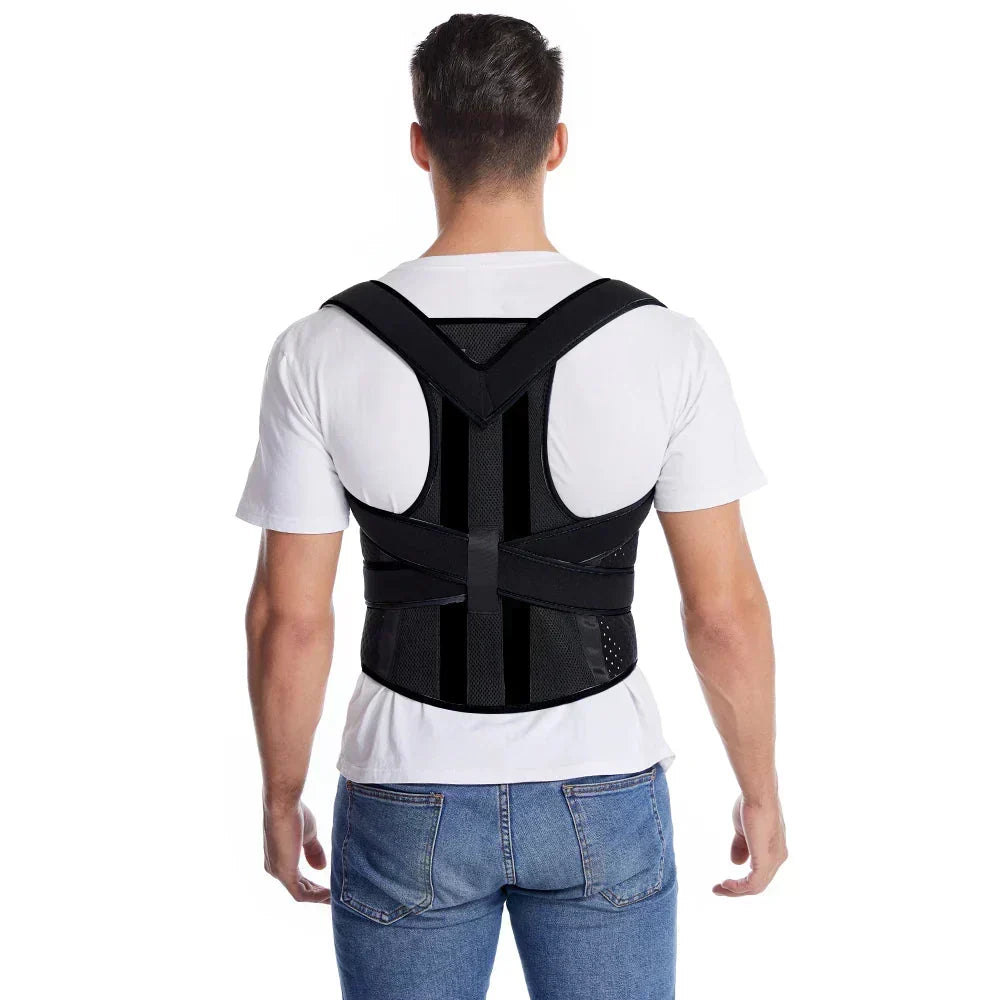 Back Brace Adjustable Breathable Mesh Lumbar Support