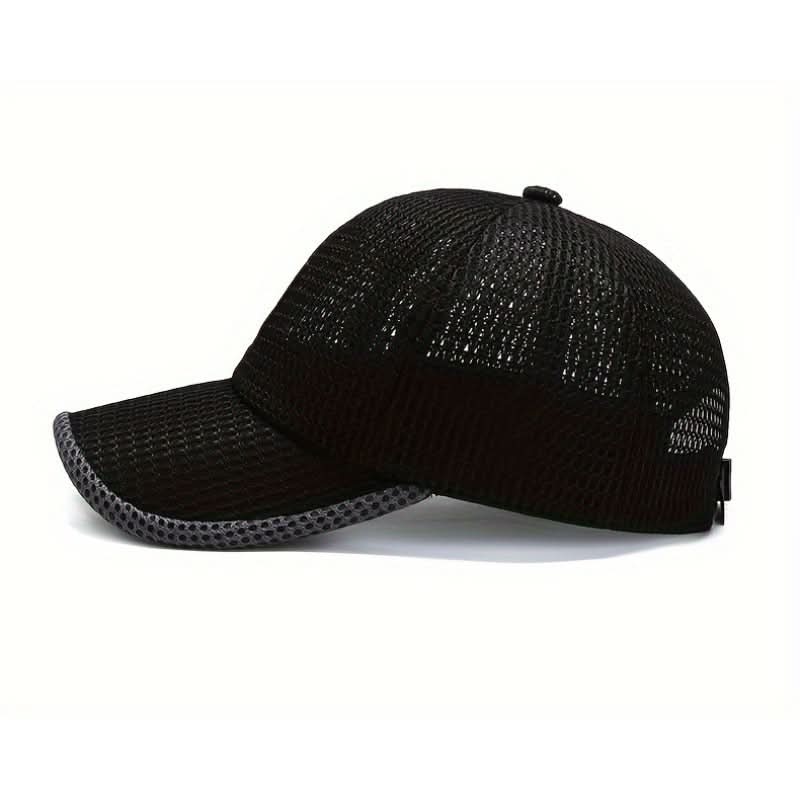 Baseball Cap Breathable Mesh Adjustable Curved Brim