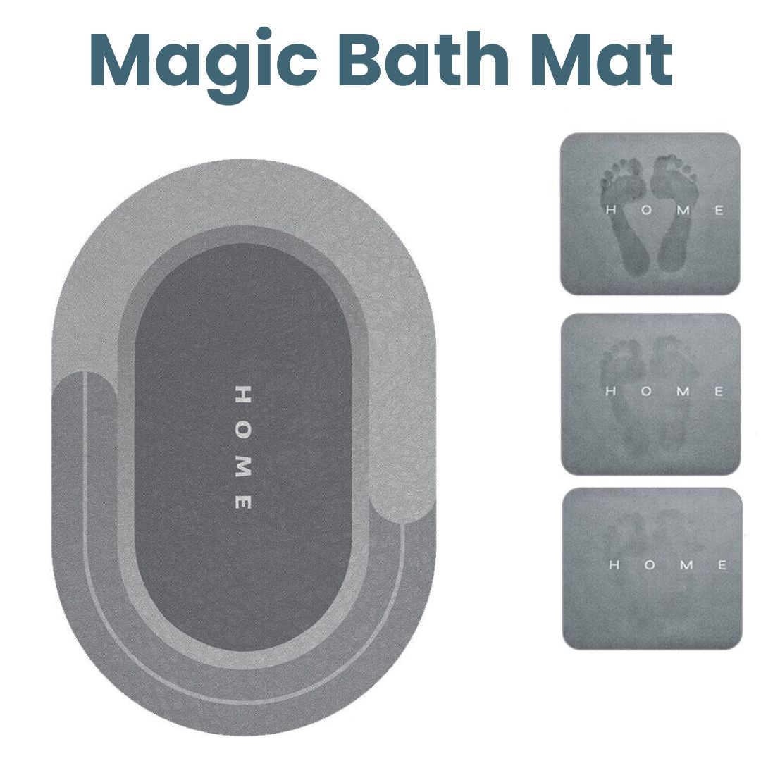 Bath Mat Quick-Dry Super-Absorbent Non-Slip