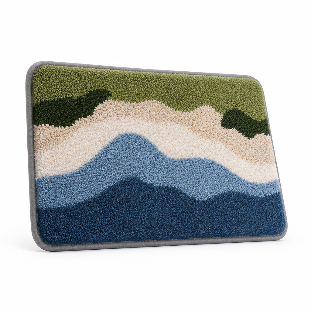 Bath Mat Ultra-Soft Non-Slip Backing & Machine Washable