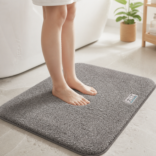 Bath Mat Ultra-Soft Plush Absorbent Non-Slip