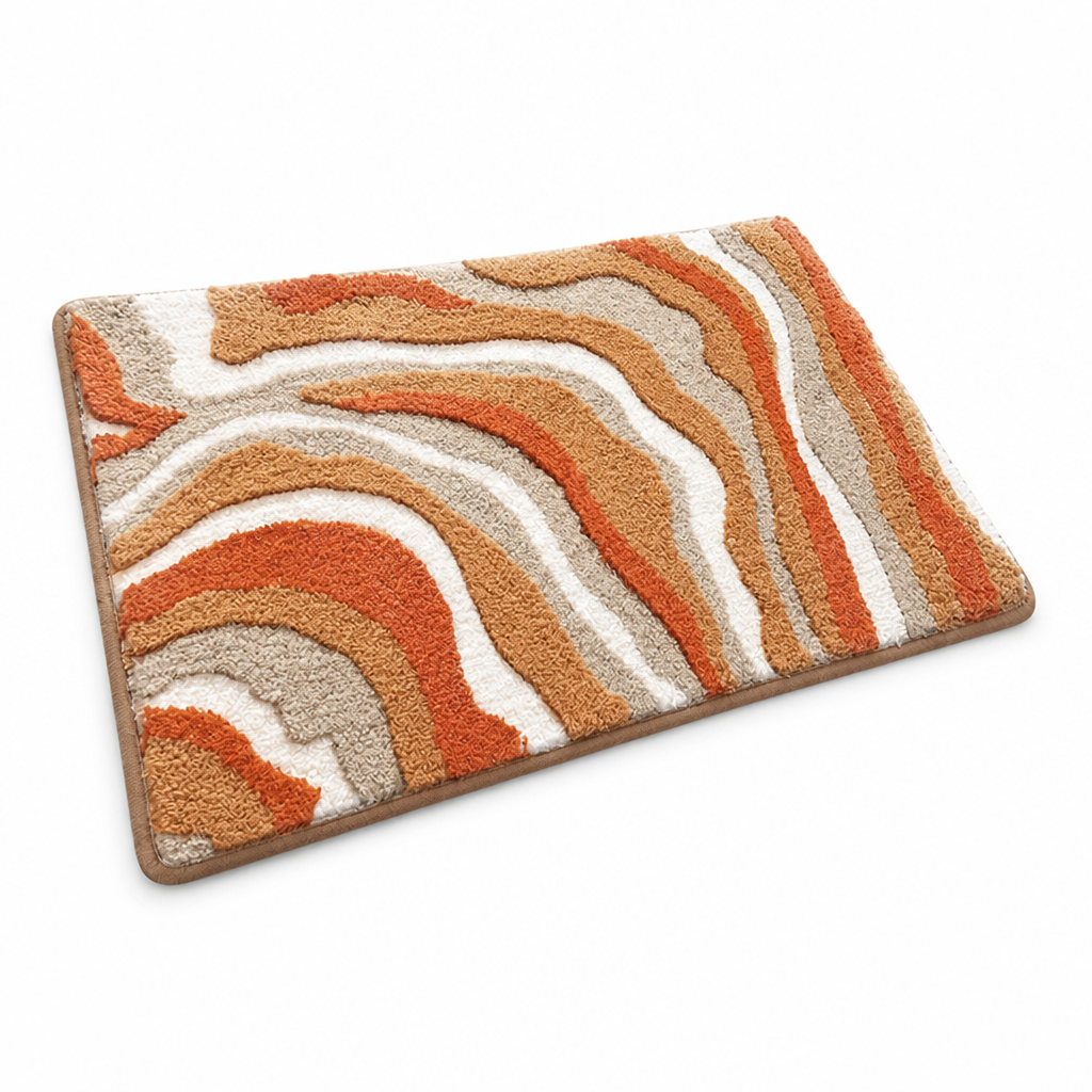 Bath Mat Ultra-Soft Plush Non-Slip Quick-Dry