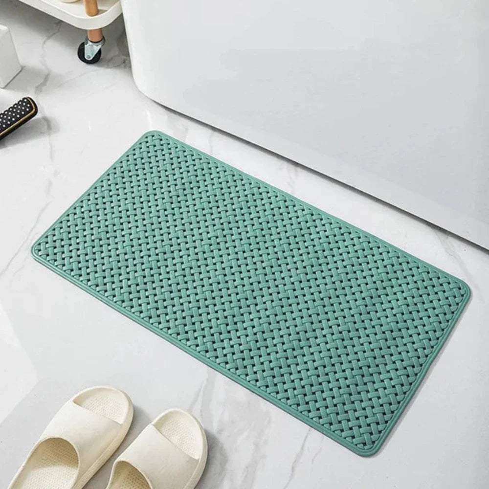 Bath & Shower Mat Non-Slip Suction Cups Quick-Dry Mildew-Resistant