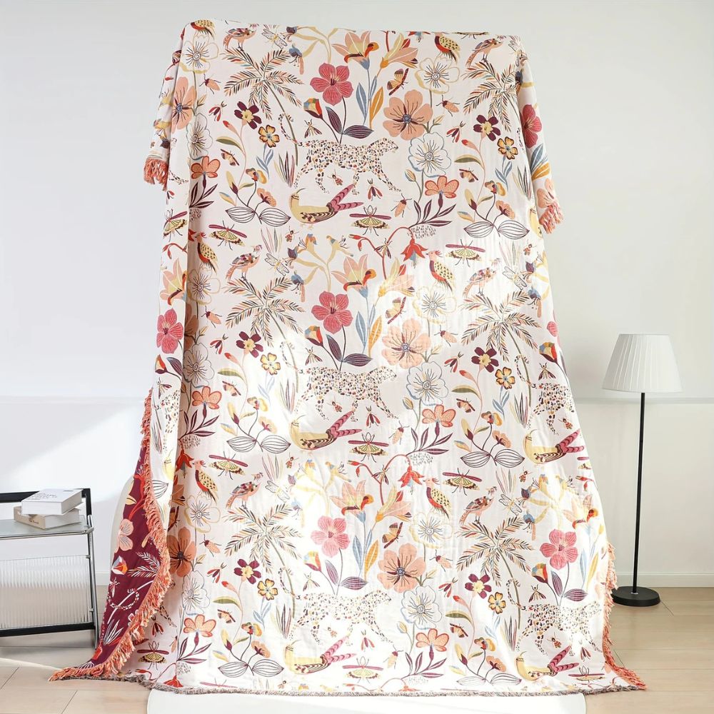 Blanket Reversible Cotton Lightweight & Breathable