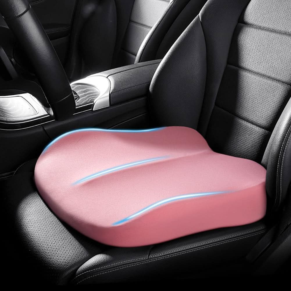 Car Seat Cushion Raised Memory Foam Non-Slip Washable Cover
