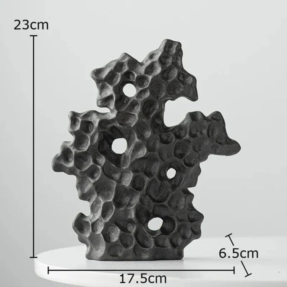 Ceramic Coral Sculpture Enamel Finish