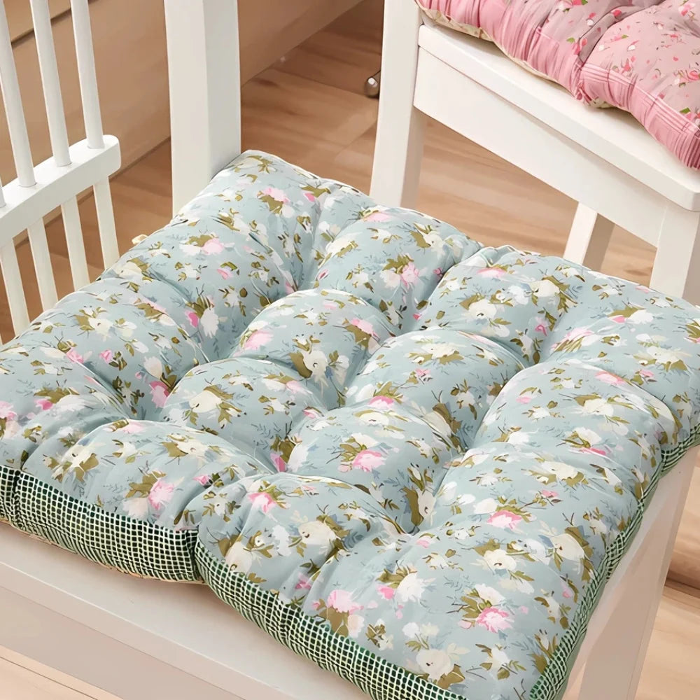 Chair Seat Cushion 2.5-Inch Thick Microfiber Blend Non-Slip Ties