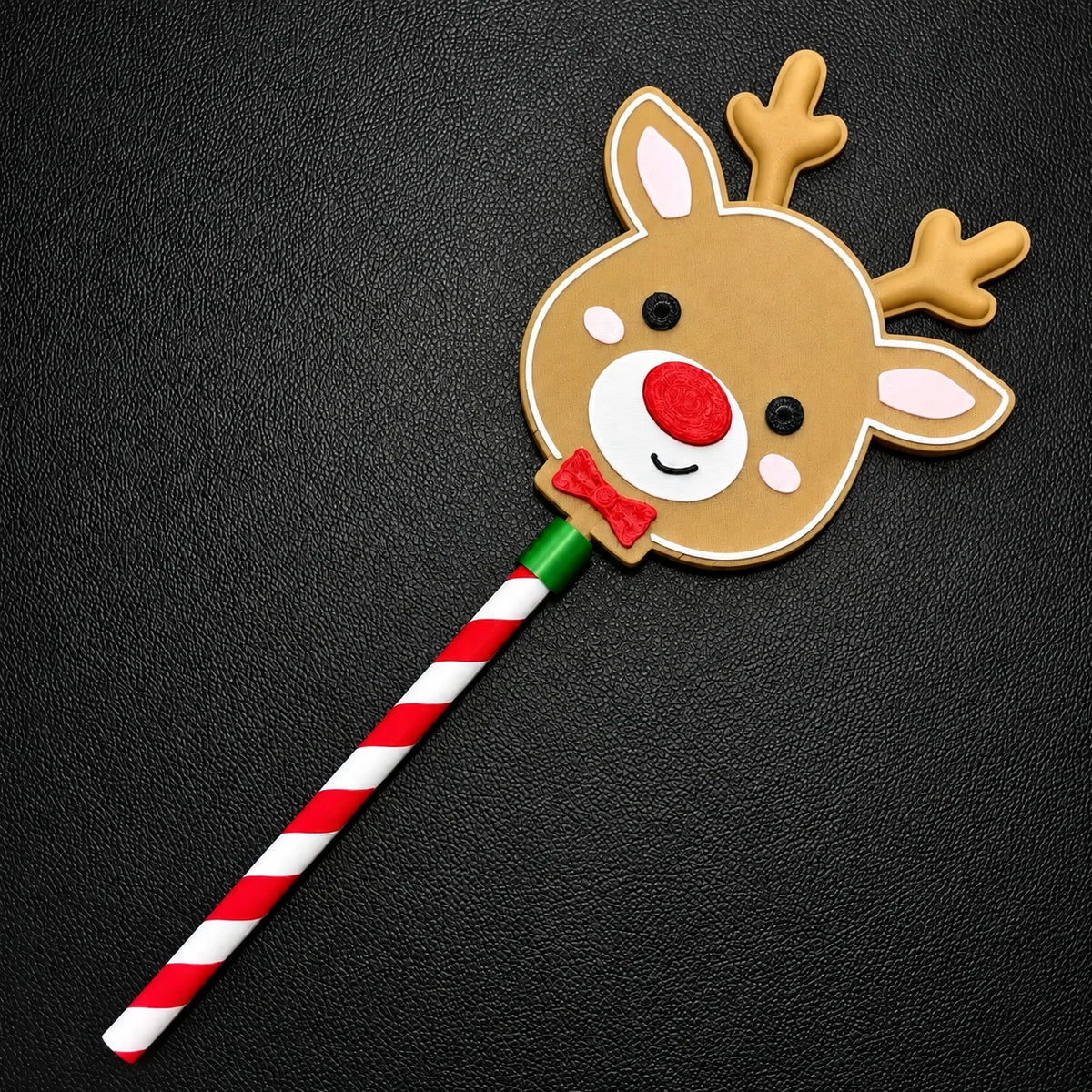Contactless Card Holder Wand Christmas Designs Candy Cane Handle