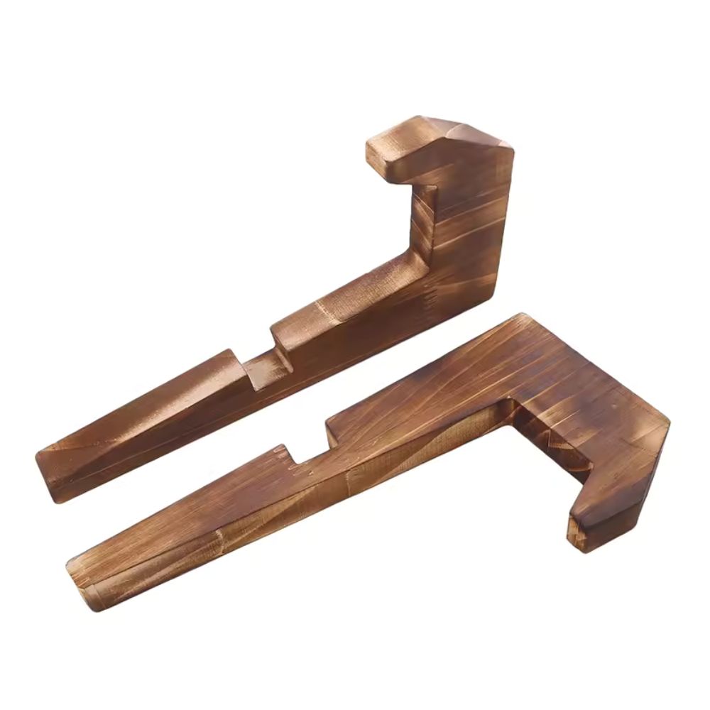 Cookbook & Tablet Stand Pine Wood X-Frame Non-Slip