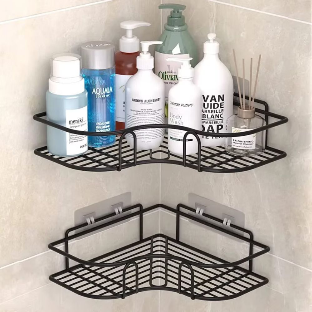 Corner Shower Caddy No-Drill Adhesive & Rust-Resistant
