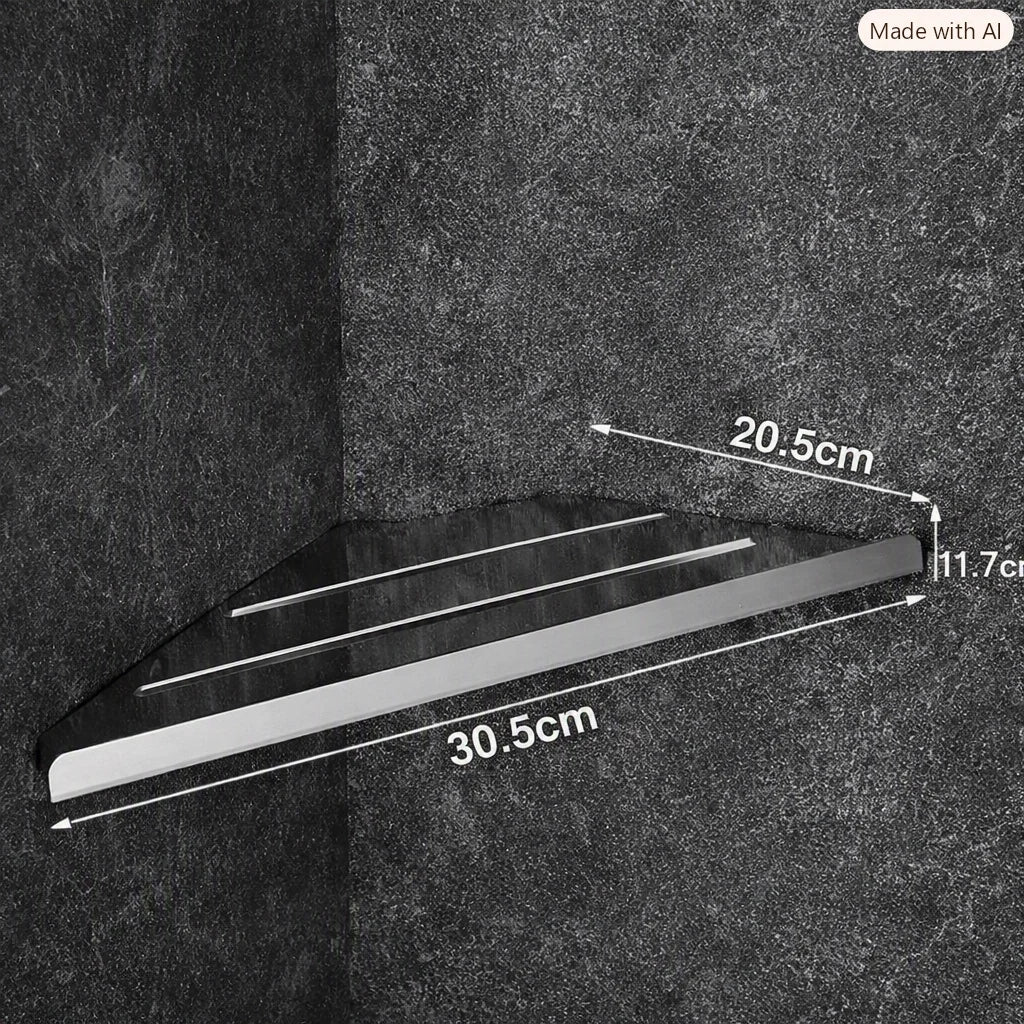 Corner Shower Caddy Stainless Steel Quick-Drain Wall-Mounted