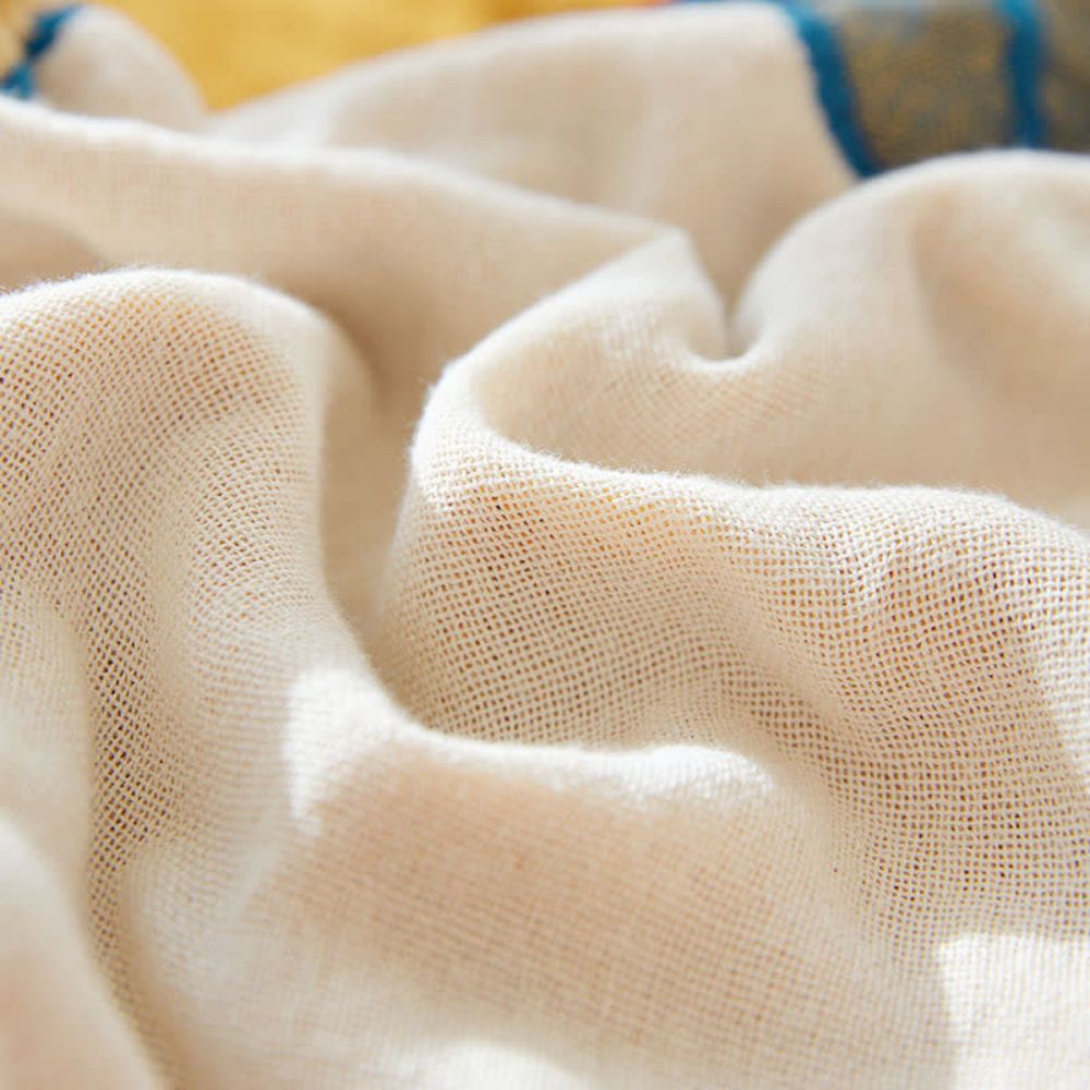 Cotton Blanket 100% Cotton Floral Bird Design