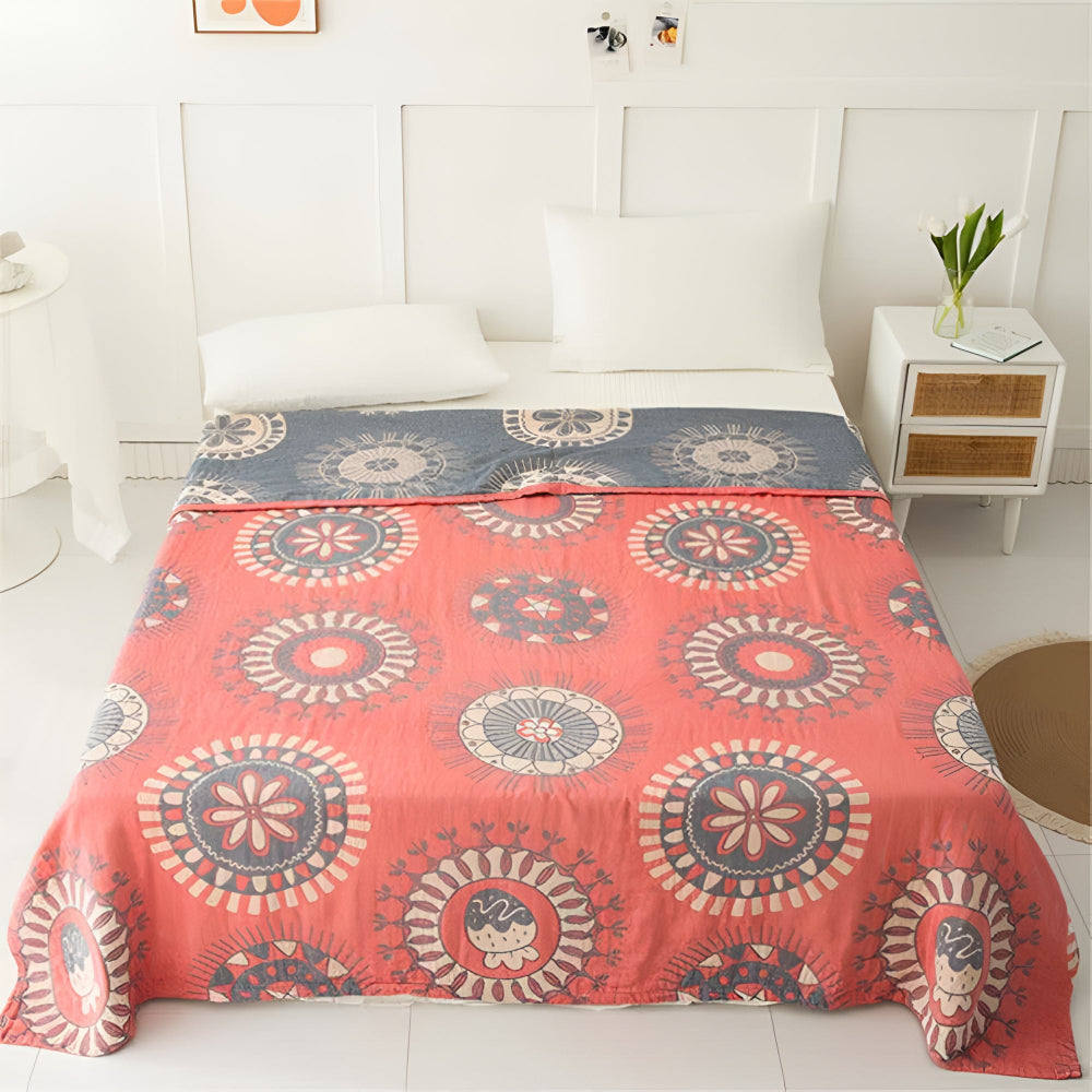 Cotton Throw Blanket Four-Layer Gauze