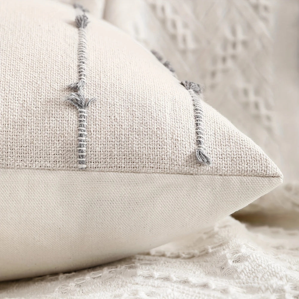 Cushion Cover Vertical Stitched Microfiber Machine Washable