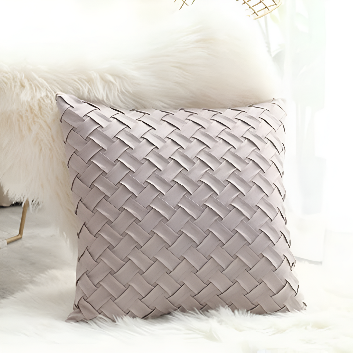 Cushion Covers Soft Faux Suede Basket Weave Multiple Colors