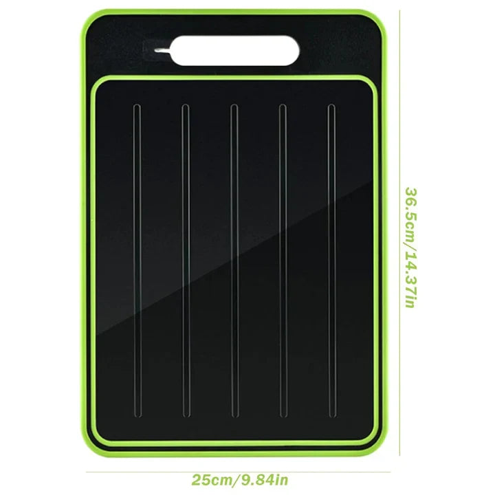 Cutting Board & Defrosting Tray Aluminium Non-Slip 4-In-1 Design