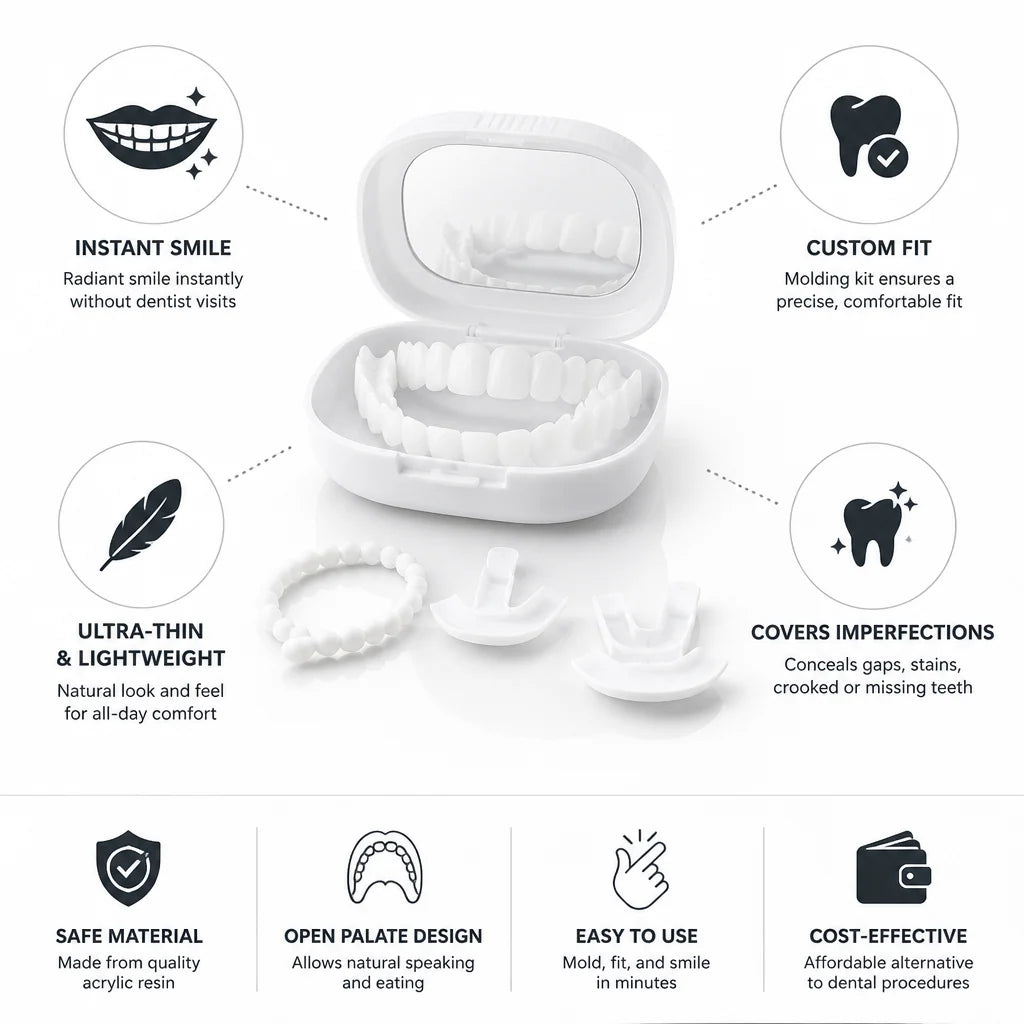 Dental Veneers Upper & Lower Open Palate Molding Kit