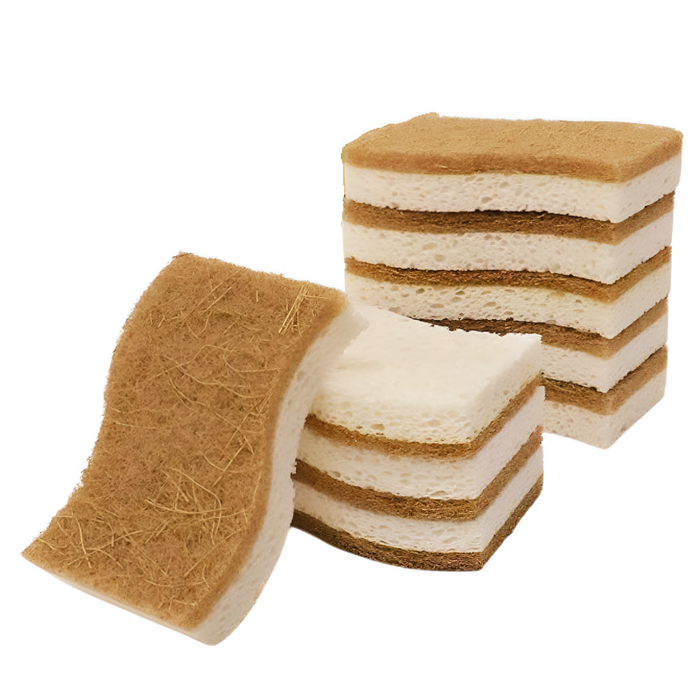 Dish Sponge S-Shape Coconut Fiber Non-Scratch