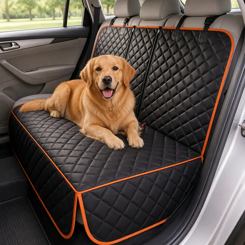 Dog Car Seat Cover Waterproof Dirt-Resistant Rear Seat Protection