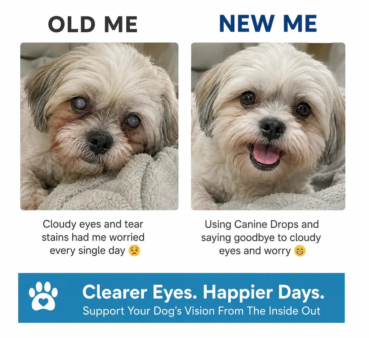 Dog Eye Support Drops Daily Food-Add Formula
