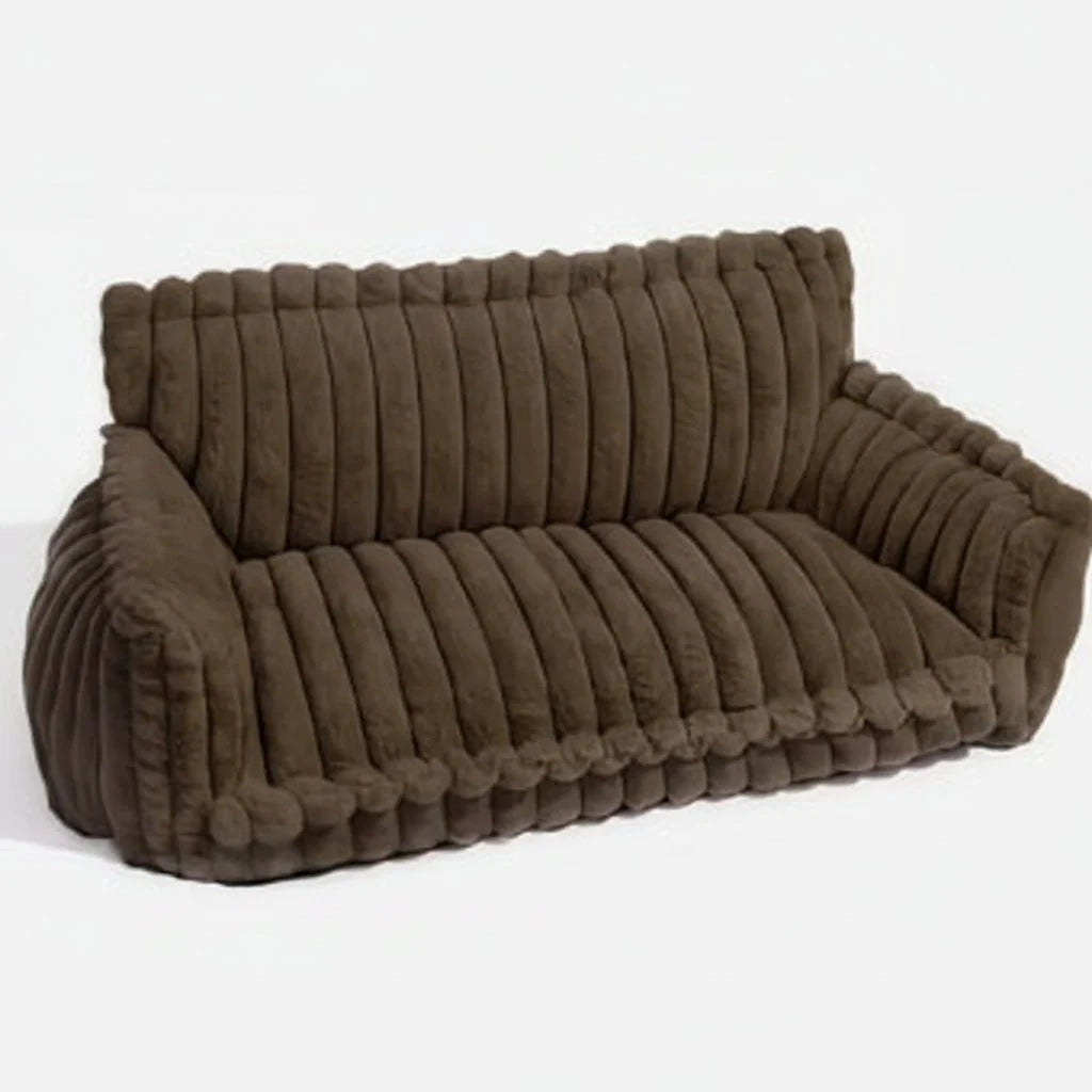 Dog Sofa Bed Orthopedic Memory Foam Raised Edge Washable Cover