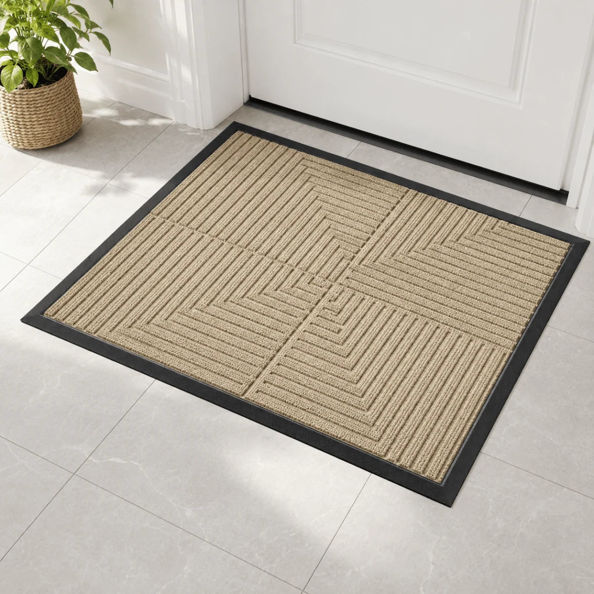 Doormat Dirt-Trapping Non-Slip Rubber Backing Waterproof