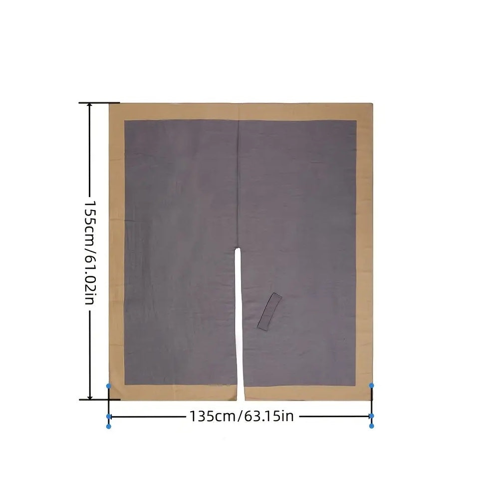 Draped Poncho Lightweight Breathable Cotton-Microfiber