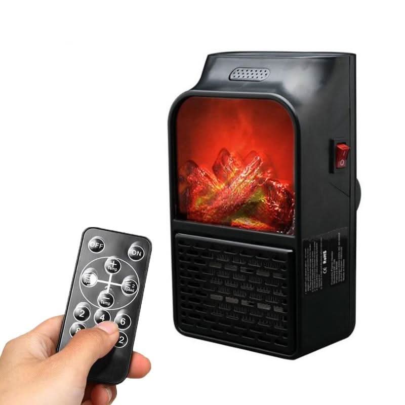Electric Fireplace Heater Plug-In Realistic Flame 500W