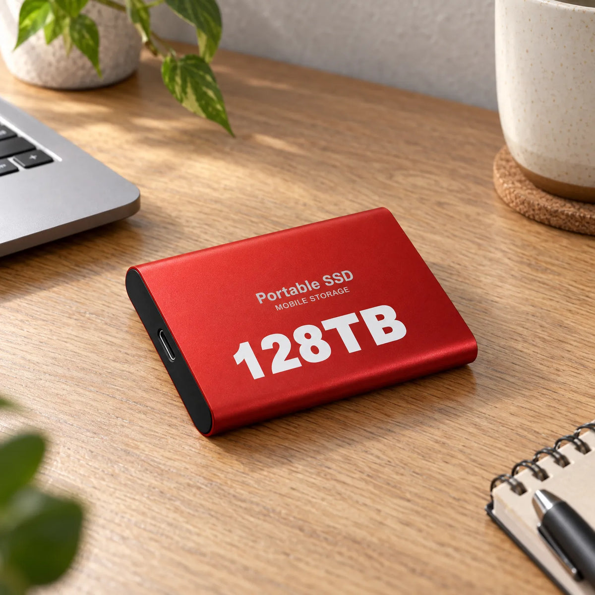 External SSD 128 TB Up To 540 MB/s Shock-Resistant