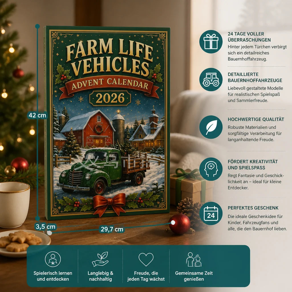 Farm Vehicle Advent Calendar 24 Daily Surprises