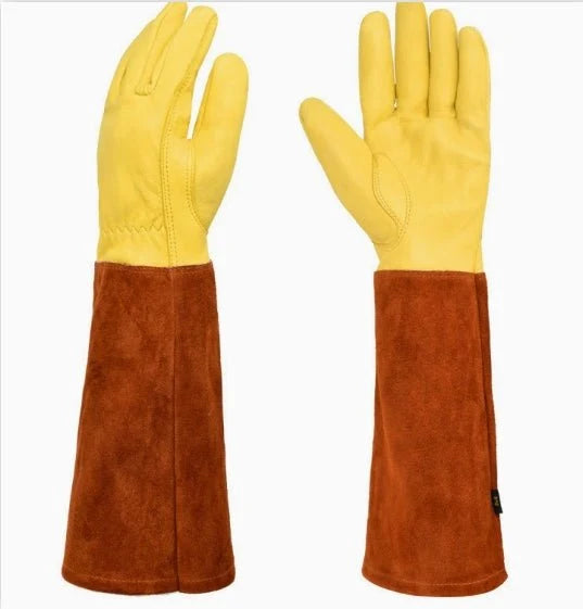 Gardening Gloves Reinforced Double Stitching Elastic Wrist Strap