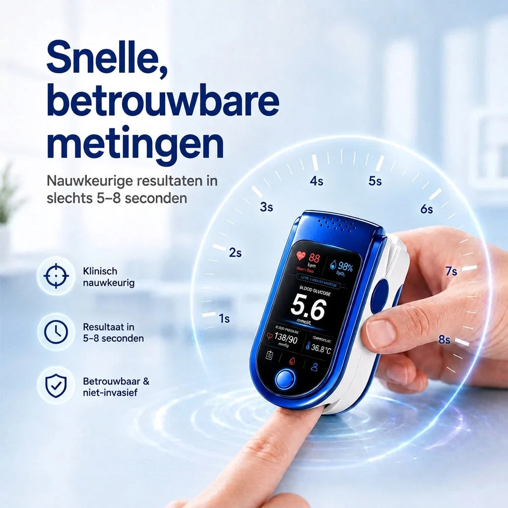 Glucose Monitor Non-Invasive Needle-Free