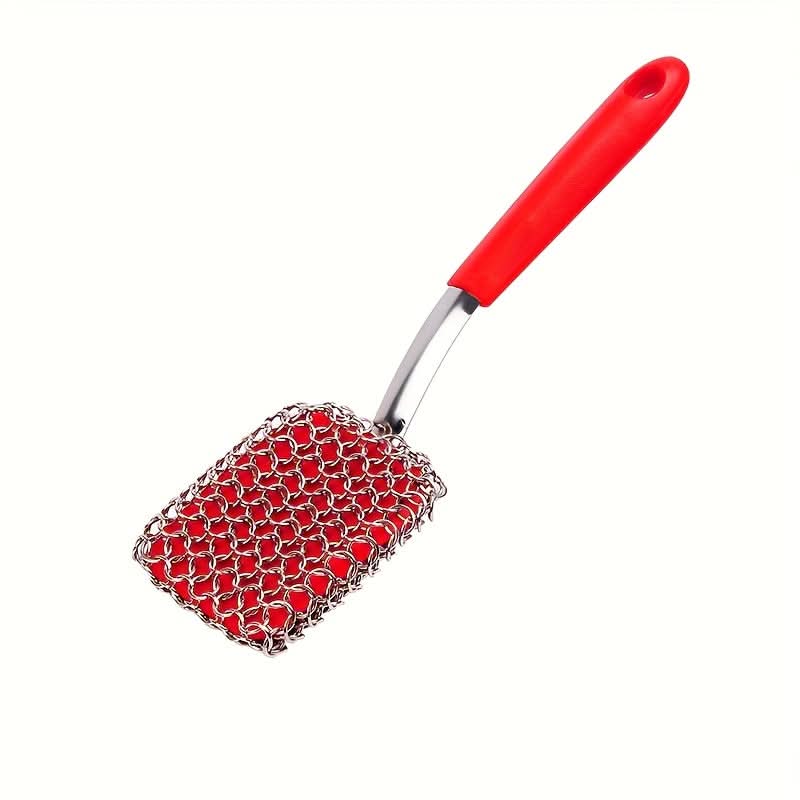 Grill Cleaning Tool Brushless Stainless Steel Ergonomic Handle