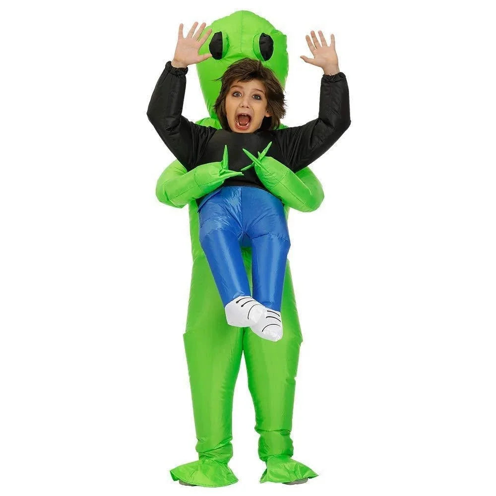Inflatable Costume Alien Abduction Battery-Powered Fan