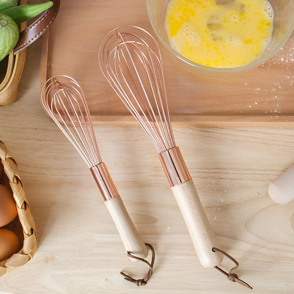 Kitchen Whisk Stainless Steel Ergonomic Handle & Hanging Loop